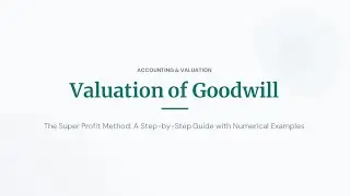 Super profit method of Goodwill valuation