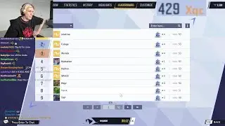 xQc is Top 500 in Marvel Rivals