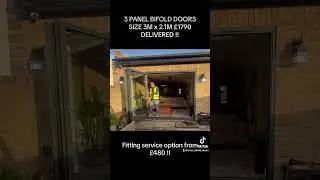 SWISS DESIGN 3M x 2.1M 3 PANEL BIFOLD DOORS GLAZED &pound;1790 INC DELIVERED !! #bifold #bifolddoors