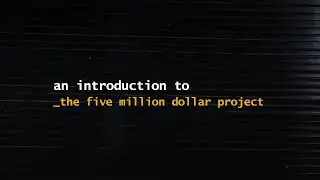 An introduction to the five million dollar project