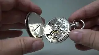 1924 Waltham 'Cirencester' Silver Pocket Watch.  Model reference 1908.