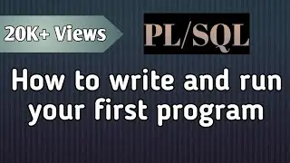 How to execute PL/SQL commands in Windows | How to execute a pl sql program in SQL Plus | PL/SQL