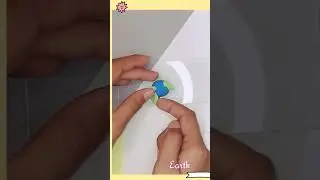 How to make Earth out of clay tutorial #art #creative #youtubeshorts #shorts