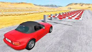 Cars vs Numerous Road Barriers Sa Beamng Nation &ndash; BeamNG.Drive