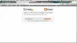 Blogger: Setting Up a Custom Domain via GoDaddy (2012)