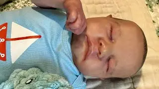 Reborn doll Nelson gets changed 