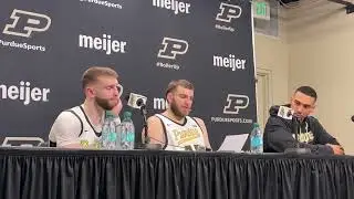 Purdue Players Post Game | Purdue Basketball vs Illinois