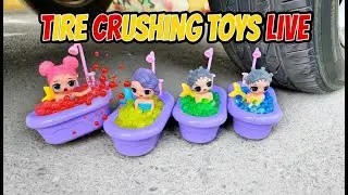 Satisfying ASMR Car Wheels Crushing Toys Loop