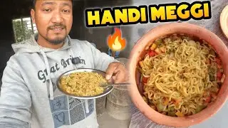 How to make handdi meggi || Handi main meggi kaise bnate hain😱 #trending #meggi #food 