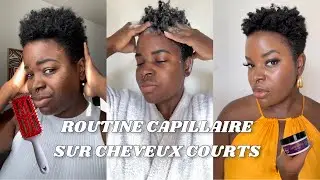 ROUTINE CAPILLAIRE ET WASH AND GO SUR CHEVEUX COURT CRÉPUS