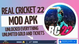 HOW TO HACK REAL CRICKET 22| RC 22 UNLIMITED COIN & ticket | UNLOCKED EVERYTHING 😱🔥