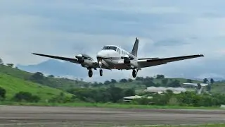 Beechcraft King Air C90 PT-LUF Acionamento e Decolagem