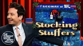 Tonight Show Stocking Stuffers: The Segway F2 Kickscooter and Helmet | The Tonight Show