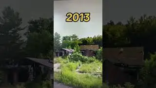 Watch how these two houses slowly disappear into nature. #abandoned #nature #detroit #horrorstories