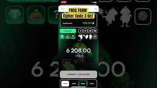 FROG FARM 3 oct cipher code  #frogfarm