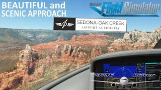 SEDONA | BEAUTIFUL SCENIC and CHALLENGING Approach | Vision Jet | Real Airline Pilot