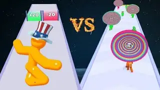 impossible 3D Game Layer Man Run vs Tall Man Run | tall man run gameplay - Android Gameplay