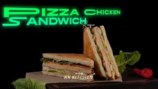 Pizza Chicken Sandwich Recipe | Cheesy & Crispy | KK Kitchen