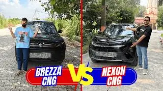 Maruti Brezza CNG vs Tata Nexon CNG | CNG SUV Battle 2025 🔥
