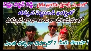 #డ్రాగెన్ ఫ్రూట్స్ పంటలో తక్కువ పెట్టుబడితో ఎక్కువలాభాలు పొందడంలో ఎంత చక్కగా చెప్పారో? మీకు తెలుసా!#