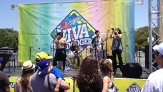 Ceci Bastida at Dodgers Stadium- Canta El Rio