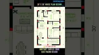 20'X30'house plan #home #housedesign #houseplan #realstate #viralvideo #duplex #luxury #short #floor