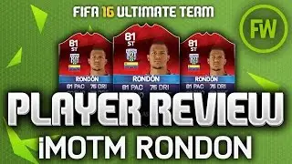 iMOTM RONDON (81) *BPL BEAST* PLAYER REVIEW (FIFA 16 ULTIMATE TEAM)