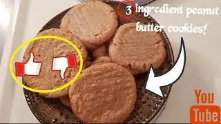 3 Ingredient Peanut Butter Cookies|BAKED| TheMurderShow WAY!