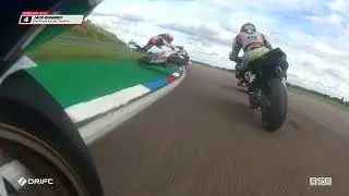2023 Bennetts British Superbikes - Jack Kennedy and Danny Kent crash - Thruxton