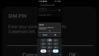 How to change SIM card PIN in 50 seconds. #samsung #galaxy #smartphone #SIM #PIN