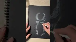 Mean looking venom!!!! #symbiote #drawing #sketchdrawing #art #venomsymbiote #venomverse #comicart