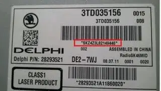 Skoda Radio Codes From Serial Number SKZ | Fabia, Octavia, Roomster