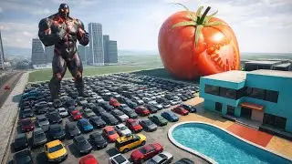 Black Giant vs Tomato Giants Challenge 😱 Indian bike Driving 3d 