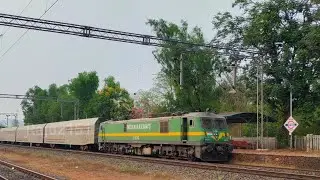 Savarda Railway Station Electric Engine  Konkan Railway