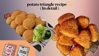 Potato triangle recipe in detail 💌✨ cooking vlog / Cook with me 