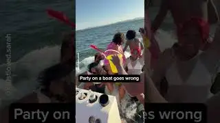 Friends Experience Pure Panic As Party Boat Begins To Sink