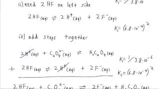 Equilibrium Constants For Multistep Reactions