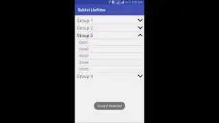 Android Expandable ListView Demo