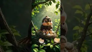 Bird & Her Babies💔 #birds #bird #savetrees #shorts #viral #trending
