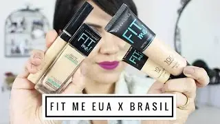 Linha Fit Me (Maybelline) EUA x Brasil | Tem Diferen&ccedil;a?