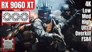 RX 9060 XT 16GB: Battlefield 6 | Conquest | Low - Overkill Settings | FSR4 | 4K