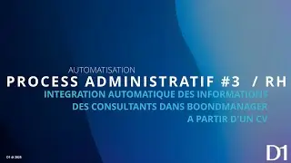 D1 Automatisation - RH #1 - Analyser automatiquement les CV