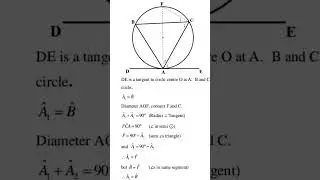 Grade 11: Euclidean Geometry - PROOF OF TAN-CHORD THEOREM