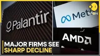 Stock Market Decline: Palantir, Meta, AMD Lose Ground | WION