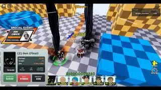 Gen (Final) showcase with fire orb (All star tower defense)
