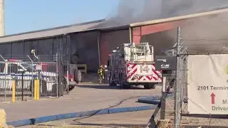 One firefighter injured during fire at recycling warehouse in Fort Worth, officials say