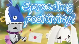 SPREADING POSITIVITY IN ANIMAL JAM! PINK CLOUDS AJ