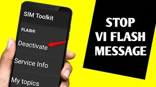 How to stop vi flash message || Vodafoneidea flash message stop || TechDark
