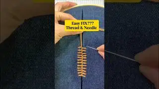 Beginner friendly | How to fix ripped on clothes without sewing machine #shorts #sewing #tipsntricks