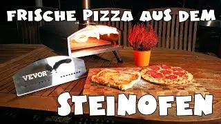 VEVOR Pizzaofen Steinofen - tragbar - holzbefeuert